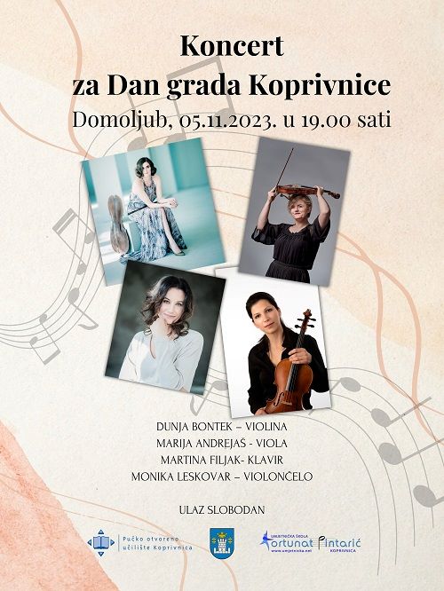 Koncert za Dan grada Koprivnice - plakat