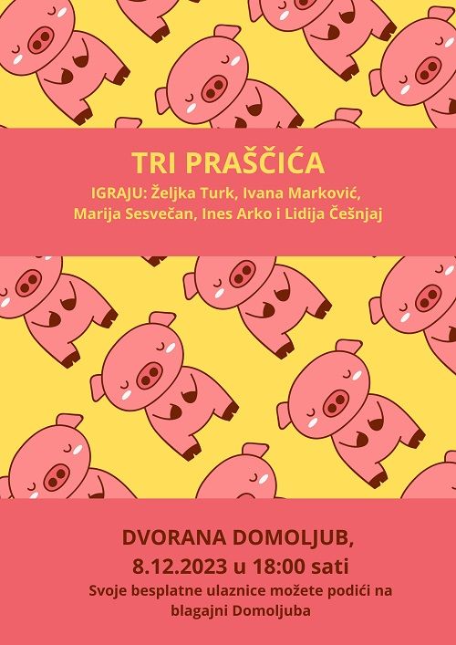 Tri praščića - plakat